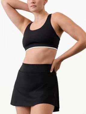 🆕️🩳ATHLETA Ace Advantage High Rise 13.5" Skort, Sz XL, Black